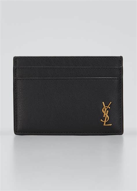 monogram card case ysl